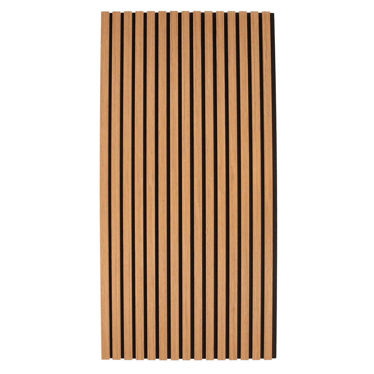 Wooden Acoustic Wall Panel - 120 x 60cm - Light Oak/Black