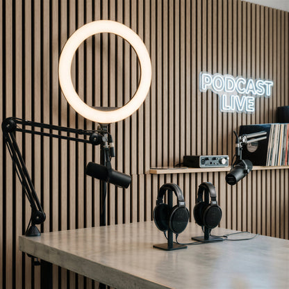 Wooden Acoustic Wall Panel - 120 x 60cm - Walnut/Black