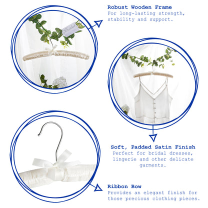 Padded Satin Clothes Hanger