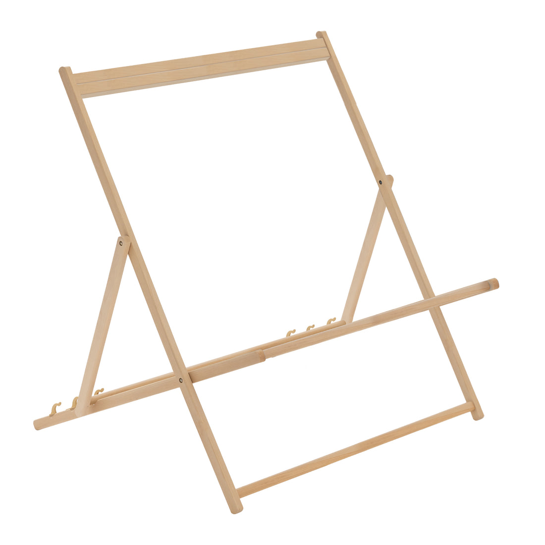 Double Wooden Deck Chair Frame - Pallet of 40 - By Harbour Housewares