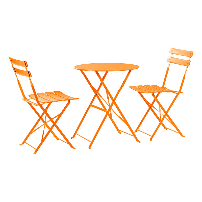 Harbour Housewares 2 Seater Sussex Bistro Set - Round - Yellow