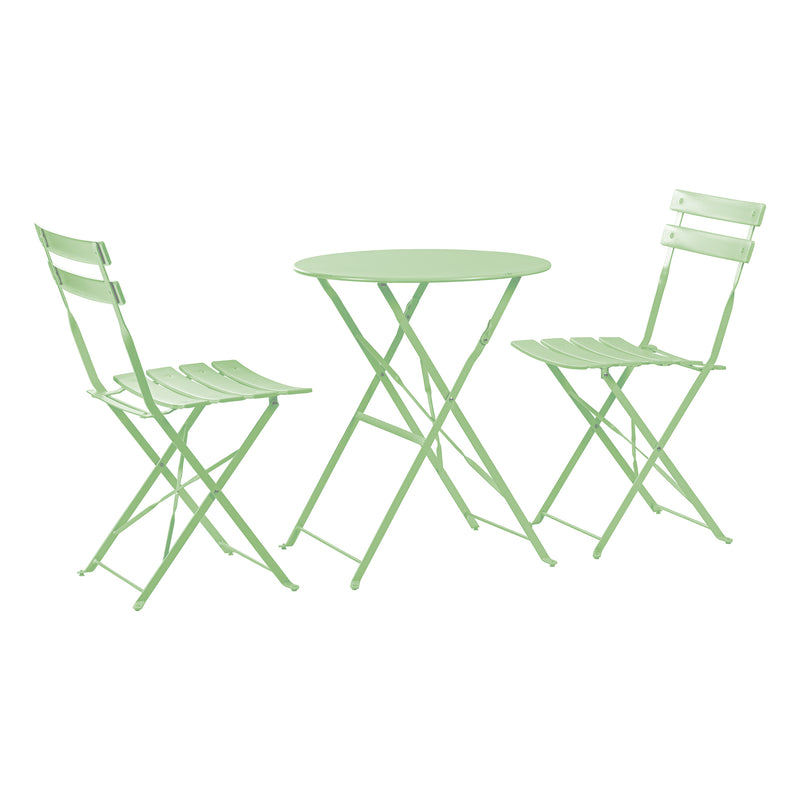 Harbour Housewares 2 Seater Sussex Bistro Set - Round - Yellow