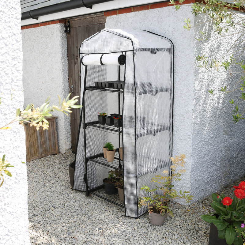 Plastic 4-Tier Mini Greenhouse - 3ft x 6ft - By Harbour Housewares