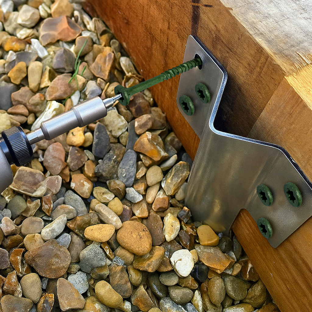 Galvanised Steel Railway Sleeper Brackets - 40cm - Pack of 10