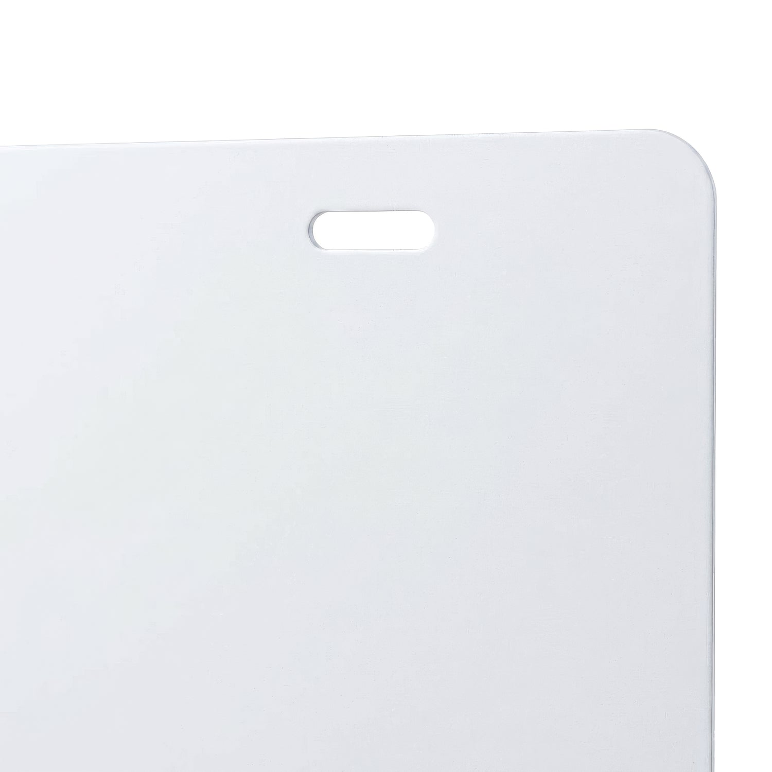 Rectangular Aluminium Blank License Plate - 30.5 x 15cm - White