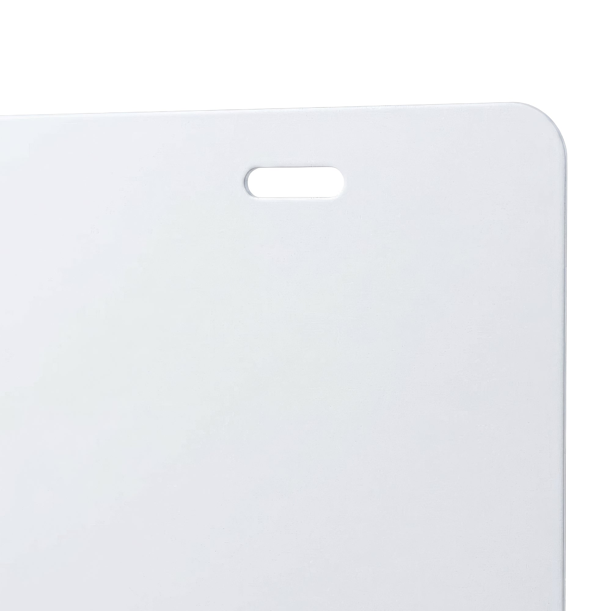 Rectangular Aluminium Blank License Plate - 30.5 x 15cm - White