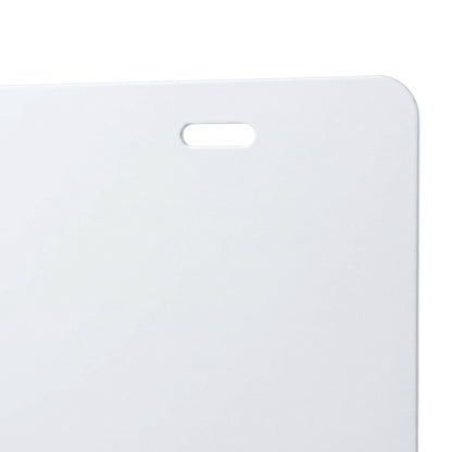 Rectangular Aluminium Blank License Plate - 30.5 x 15cm - White