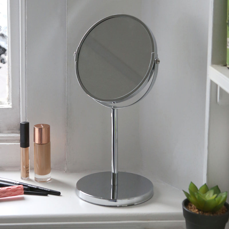 Pedestal Mirror - 18.5cm x 34.5cm - By Harbour Housewares