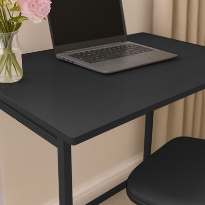 Harbour Housewares Folding Space Saver Desk - Black