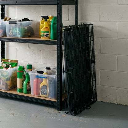 2 Door Metal Dog Crate with Removable Tray - Extra-Large