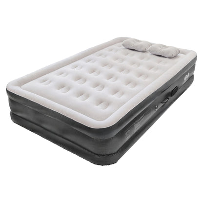 Double Airbed with Removable Electric Pump - Black/Grey
