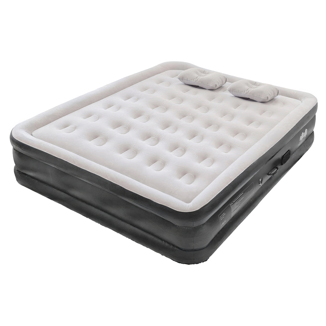 King Airbed with Removable Electric Pump - Black/Grey