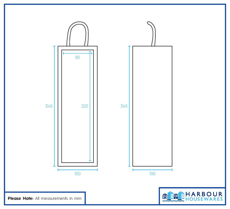 Single Bottle Wooden Wine Box - By Harbour Housewares