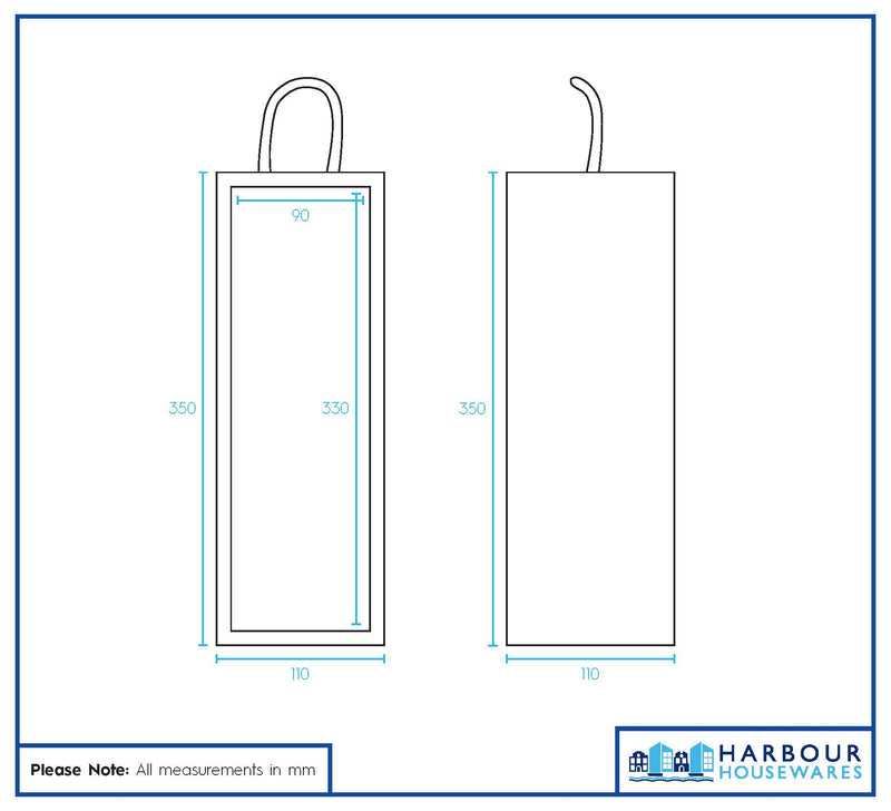 Single Bottle Wooden Champagne Wine Box - By Harbour Housewares