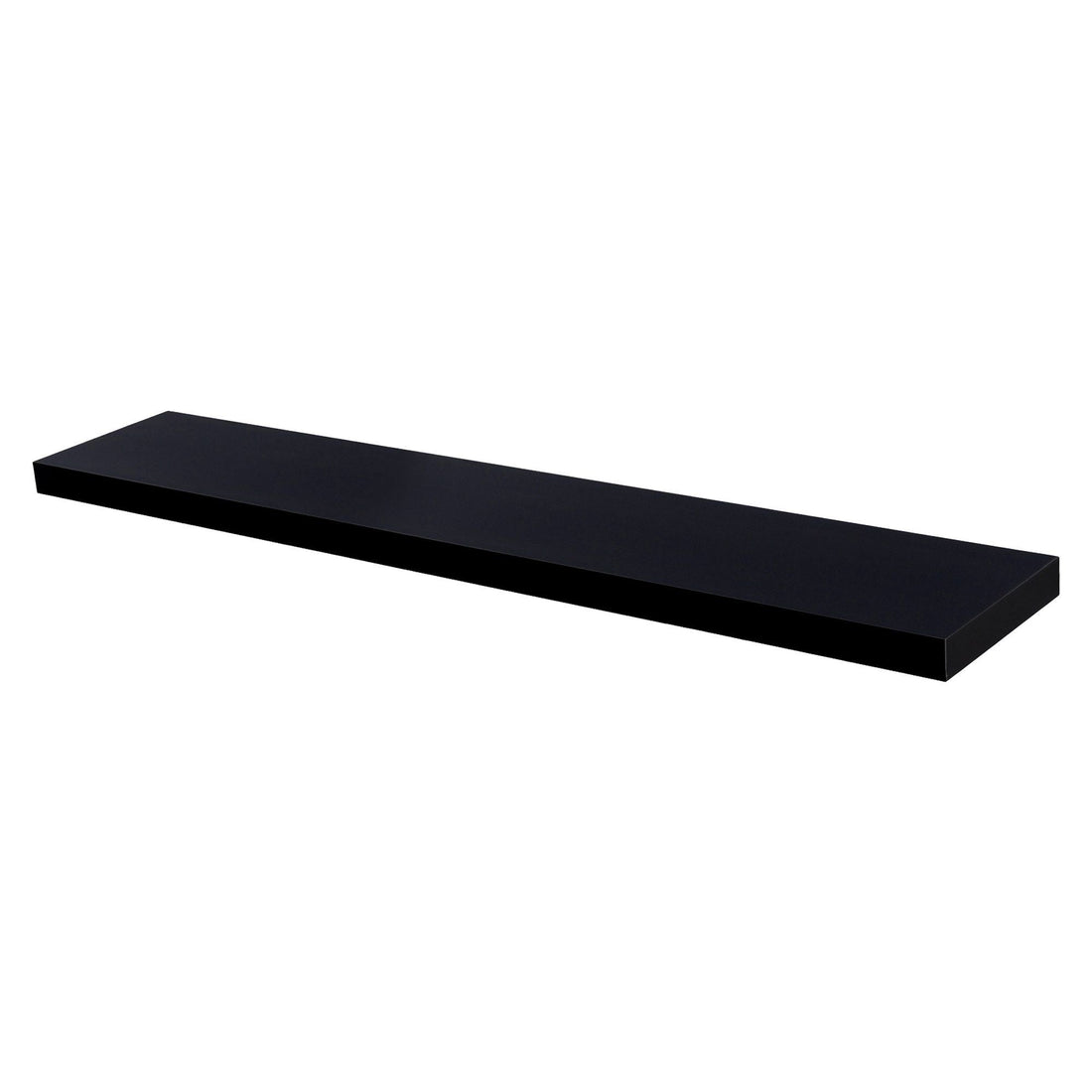 100cm Modern Floating Wall Shelf - Black - By Harbour Housewares