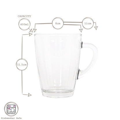 400ml Vega Glass Coffee Cup