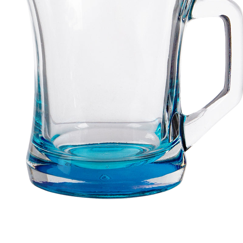 225ml Zen+ Multicolour Base Glass Coffee Mug - By LAV