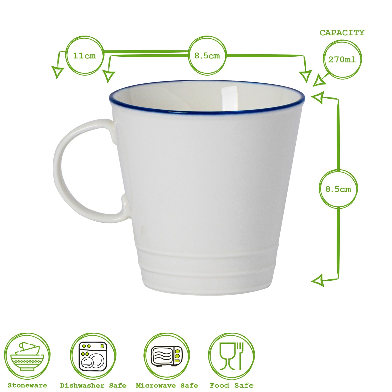 Nicola Spring Farmhouse Coffee / Tea Cup - 270ml