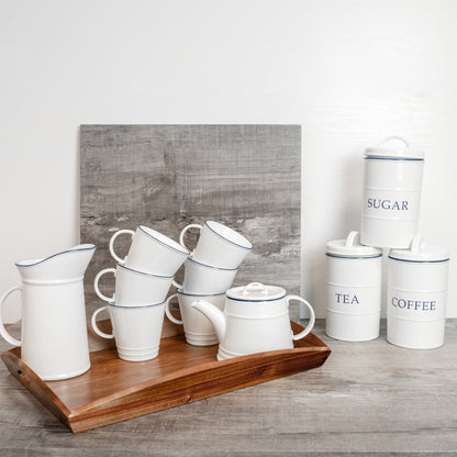 Nicola Spring Farmhouse Kitchen Tea Coffee Sugar Set - 11 x 20cm