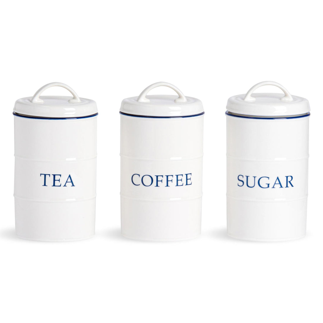 Nicola Spring Farmhouse Kitchen Tea Coffee Sugar Set - 11 x 20cm