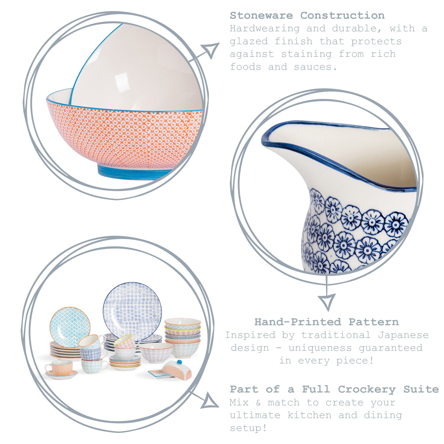 Nicola Spring Patterned Sugar Bowl - Blue Flower