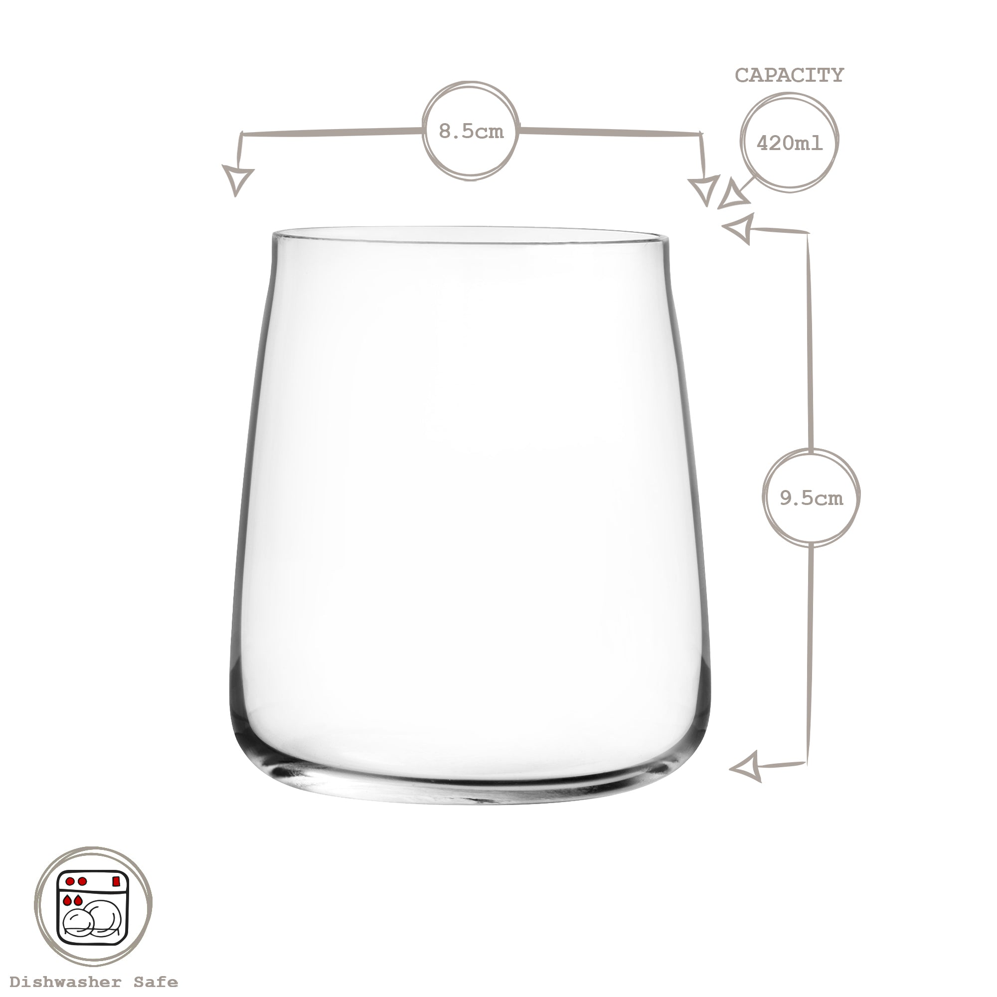 420ml Essential Crystal Double Whisky Glass