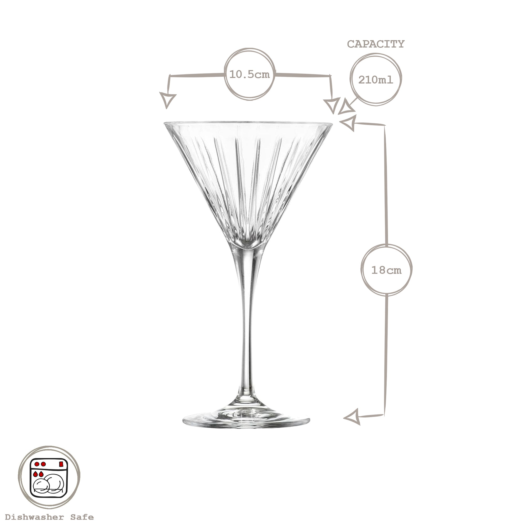 210ml Timeless Martini Glass