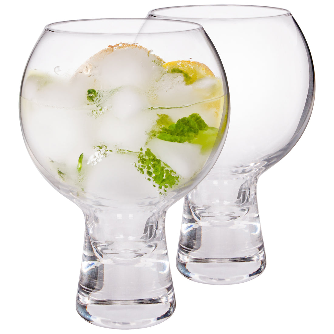 525ml Short Stem Gin Glasses - Pack of Two - By Rink Drink