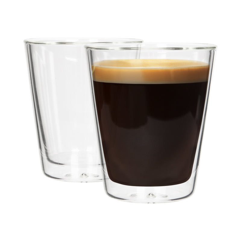 200ml Double-Walled Glasses - Pack of Two - By Rink Drink