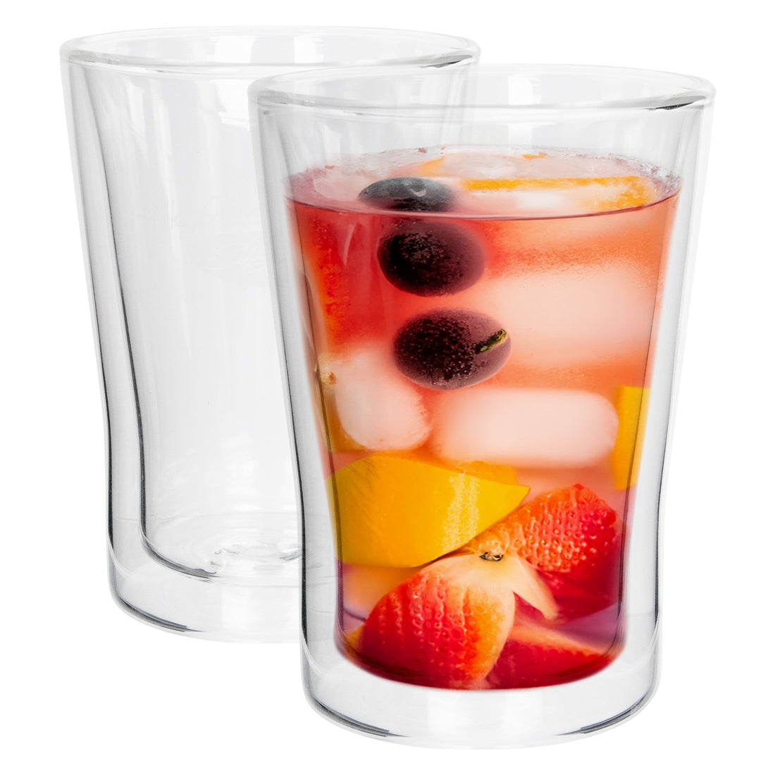 360ml Double-Walled Glasses - Pack of Two - By Rink Drink