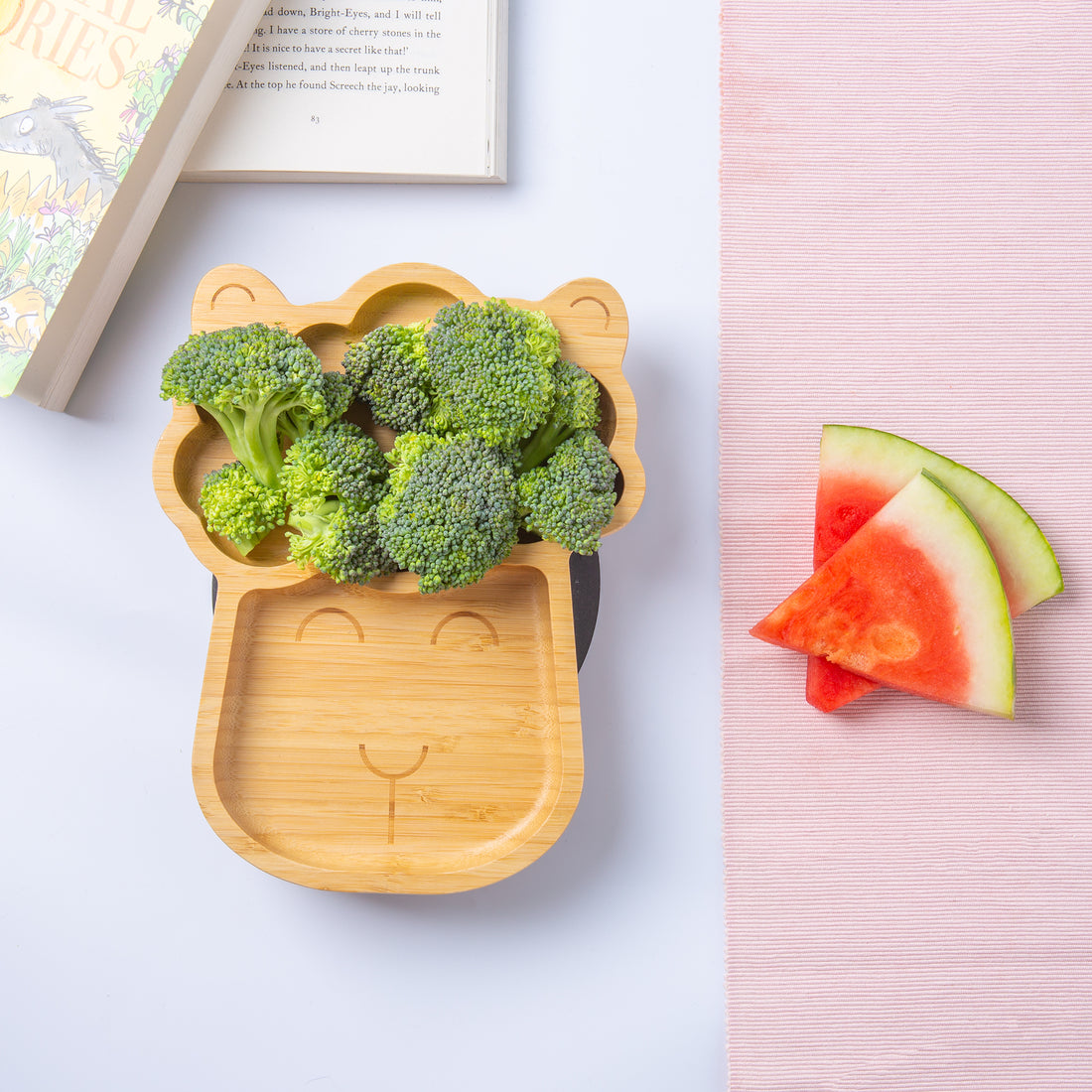Llama Bamboo Baby Suction Plate