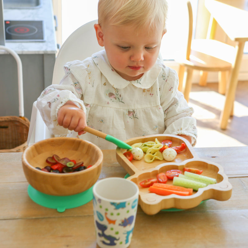 Bamboo Baby Weaning Fork with Silicone Tip - By Tiny Dining