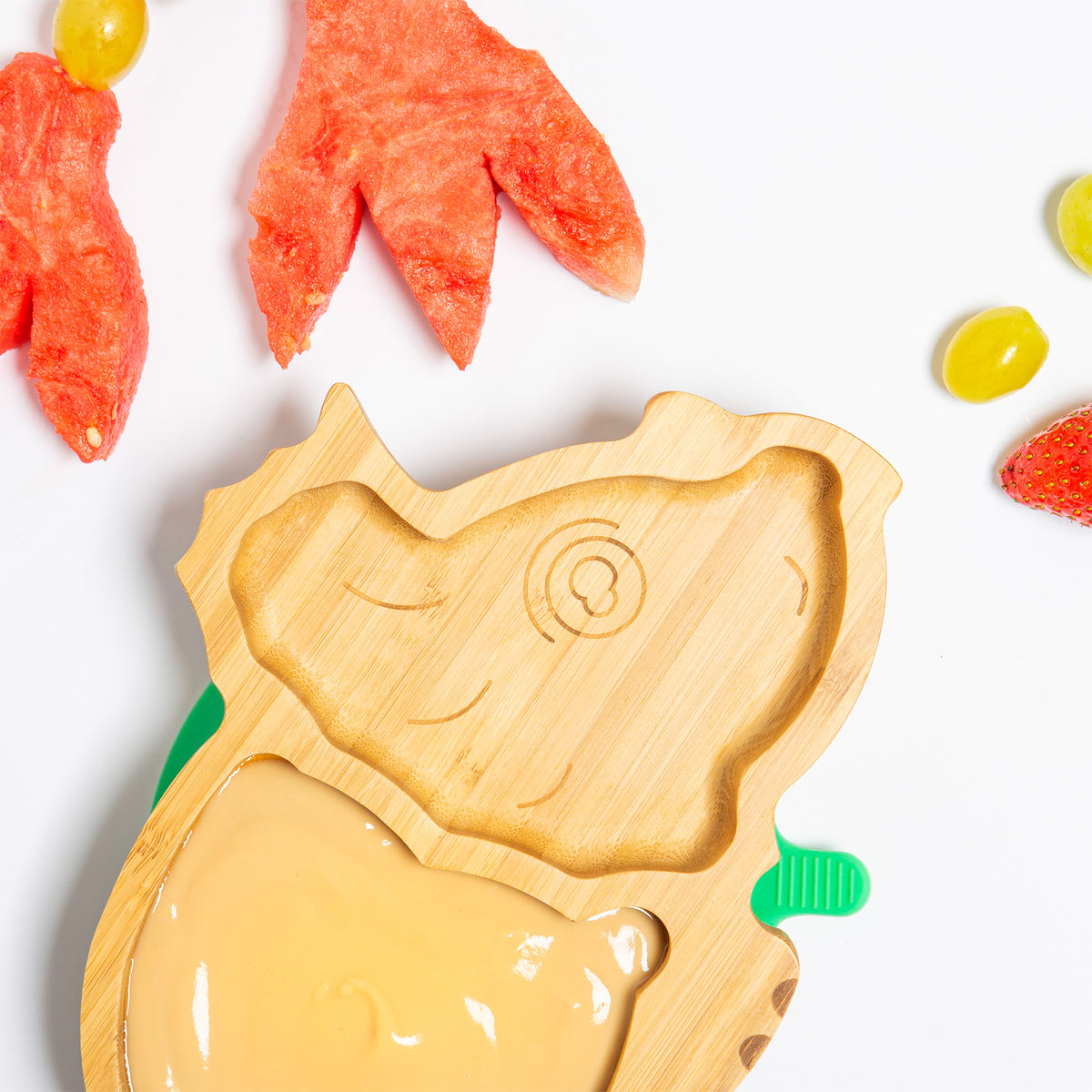 Dinosaur Bamboo Baby Suction Plate