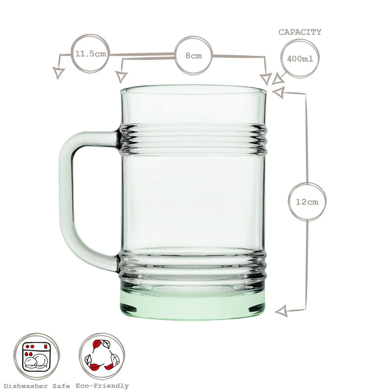 400ml Aware Tincan Recycled Glass Mug - By Pasabahce