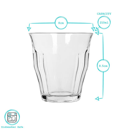 210ml Fluted Water Glass