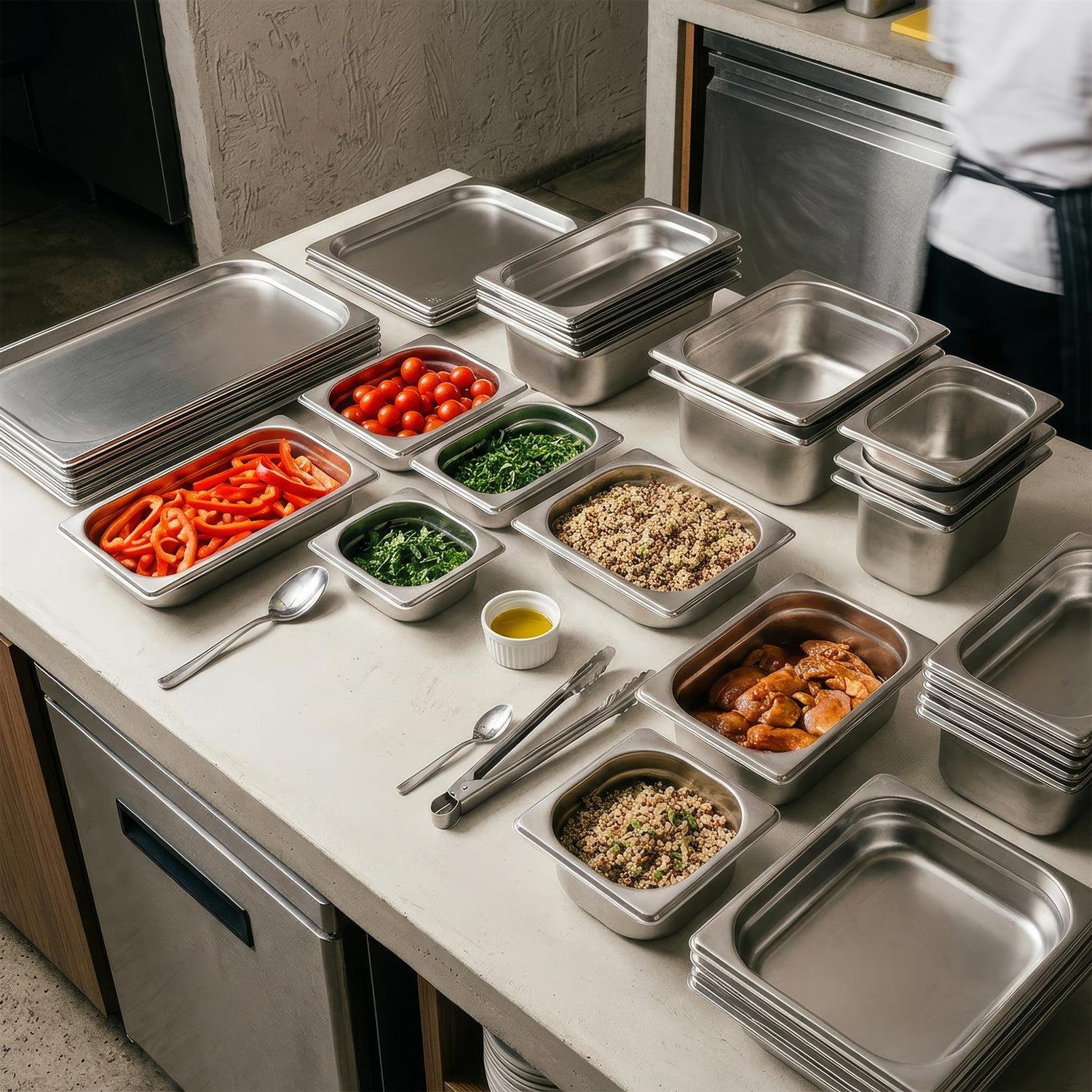 Stainless Steel Gastronorm Container - 1/9 65mm - 500ml