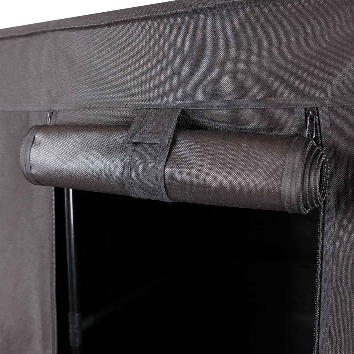 Portable Fabric Wardrobe - 130 x 45 x 167cm - Black