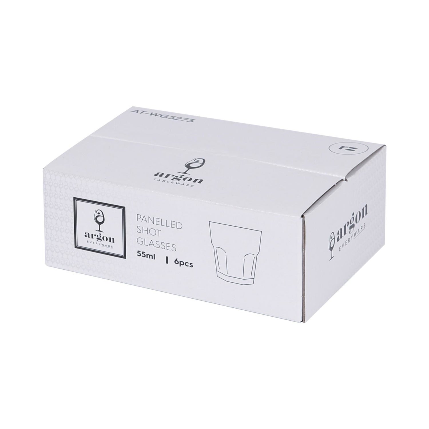 55ml Panelled Shot Glass