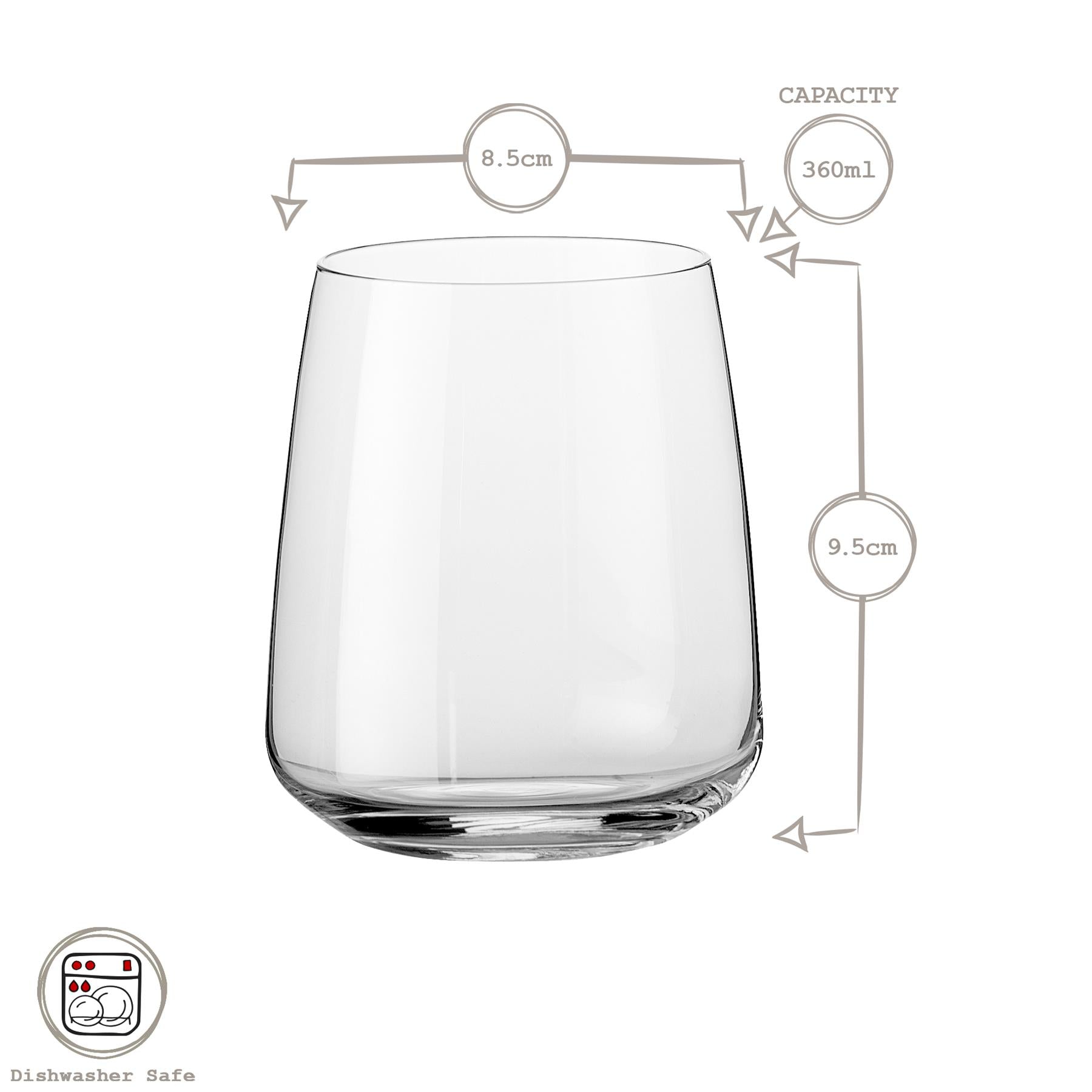 360ml Nexo Glass Tumbler