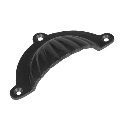 Fluted Drawer Pull - W95 x H50mm - Black