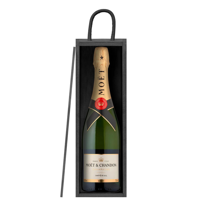 Single Bottle Wooden Champagne Wine Box - By Harbour Housewares