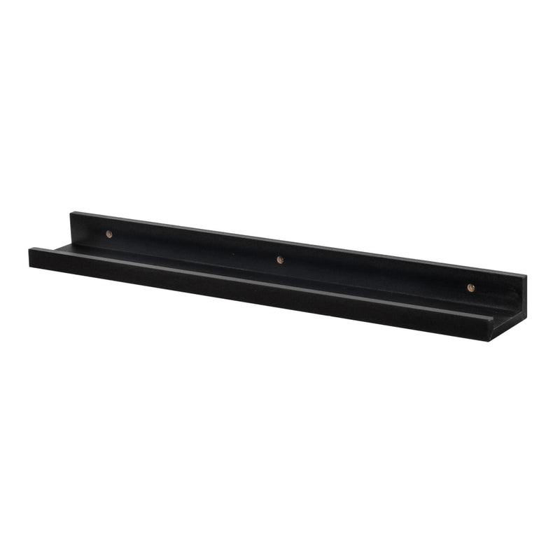 57cm Floating Picture Ledge Wall Shelf - Black - By Harbour Housewares