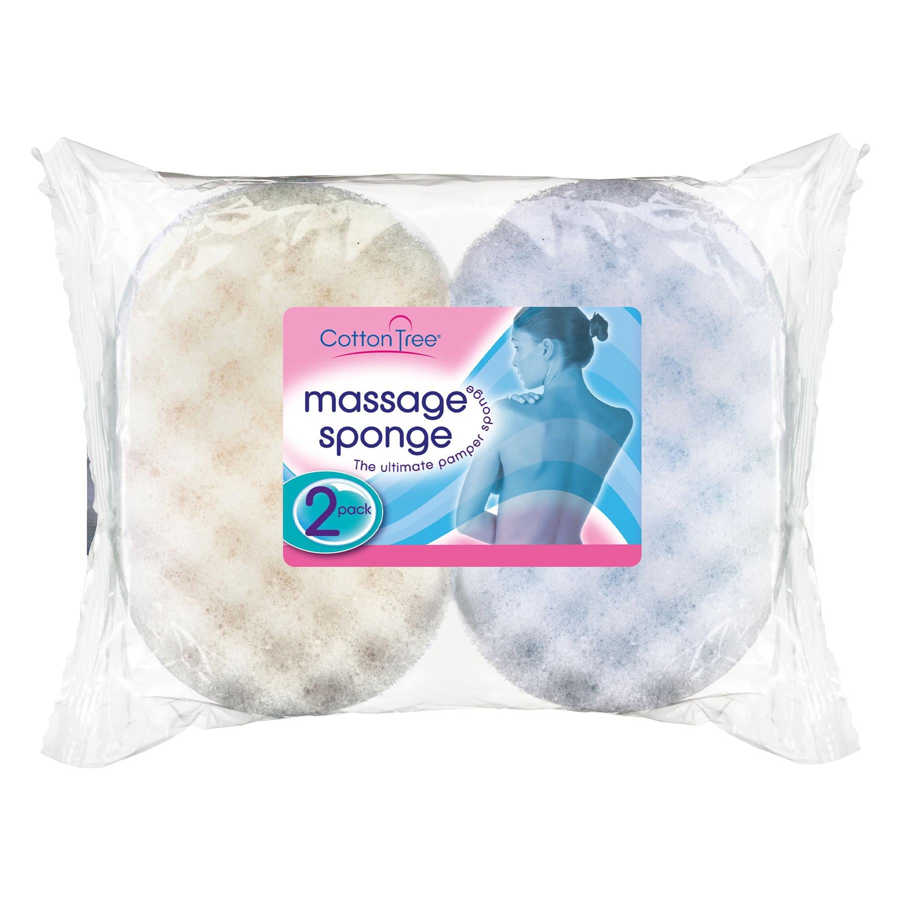 Massage Sponges - Pack of 2 - By Cotton Tree