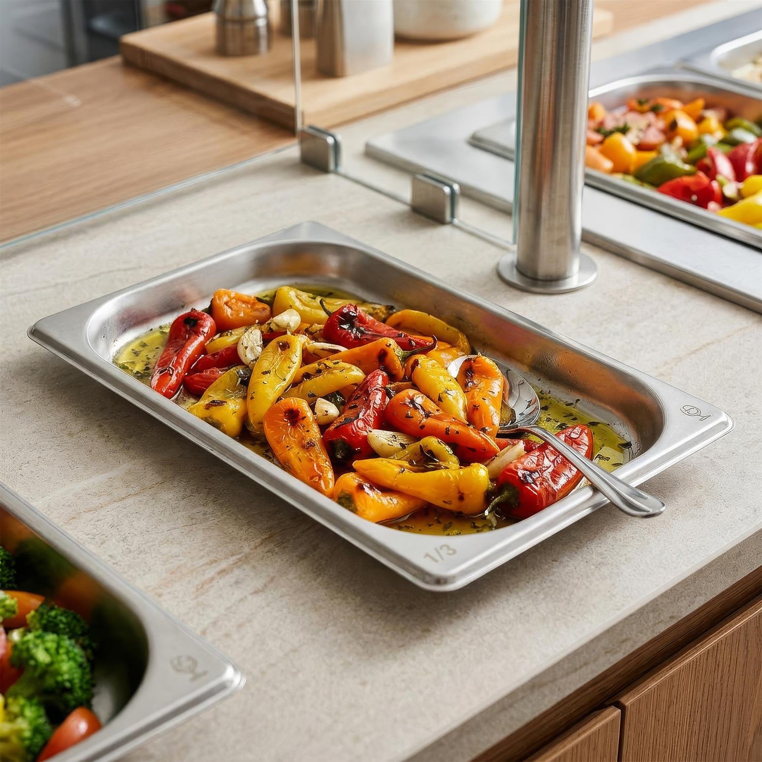 Stainless Steel Gastronorm Container - 1/3 20mm - 650ml