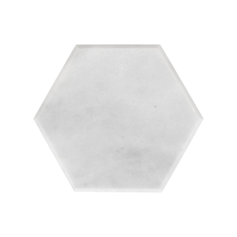 Hexagonal Marble Coaster - 10cm - By Argon Tableware