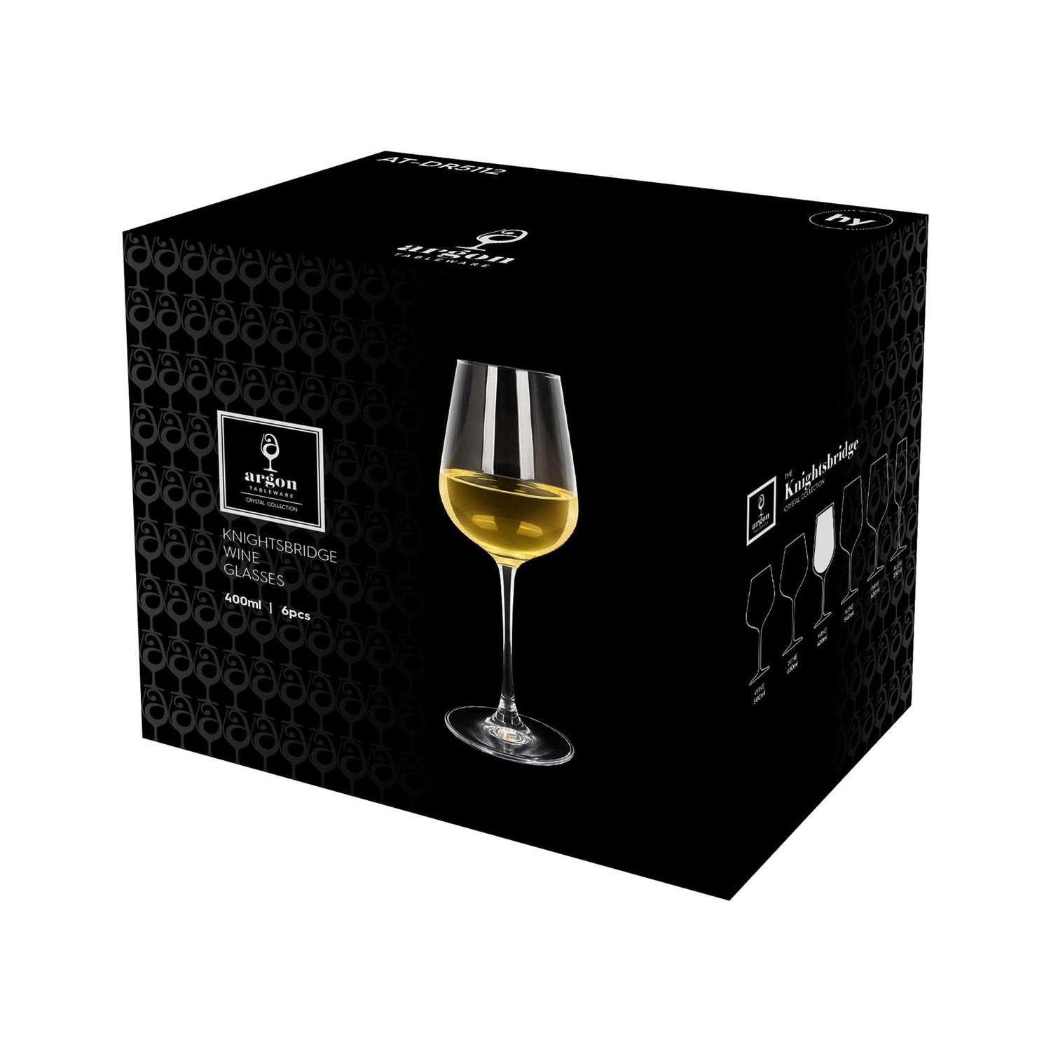 400ml Knightsbridge Crystal White Wine Glass