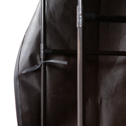 Portable Fabric Wardrobe - 130 x 45 x 167cm - Black