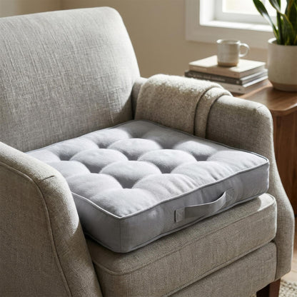 Square Armchair Booster Cushion - 50 x 50cm - Grey