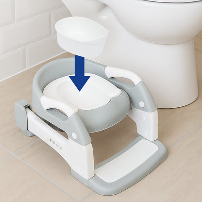 Adjustable 2-in-1 Potty Training Toilet Seat - White