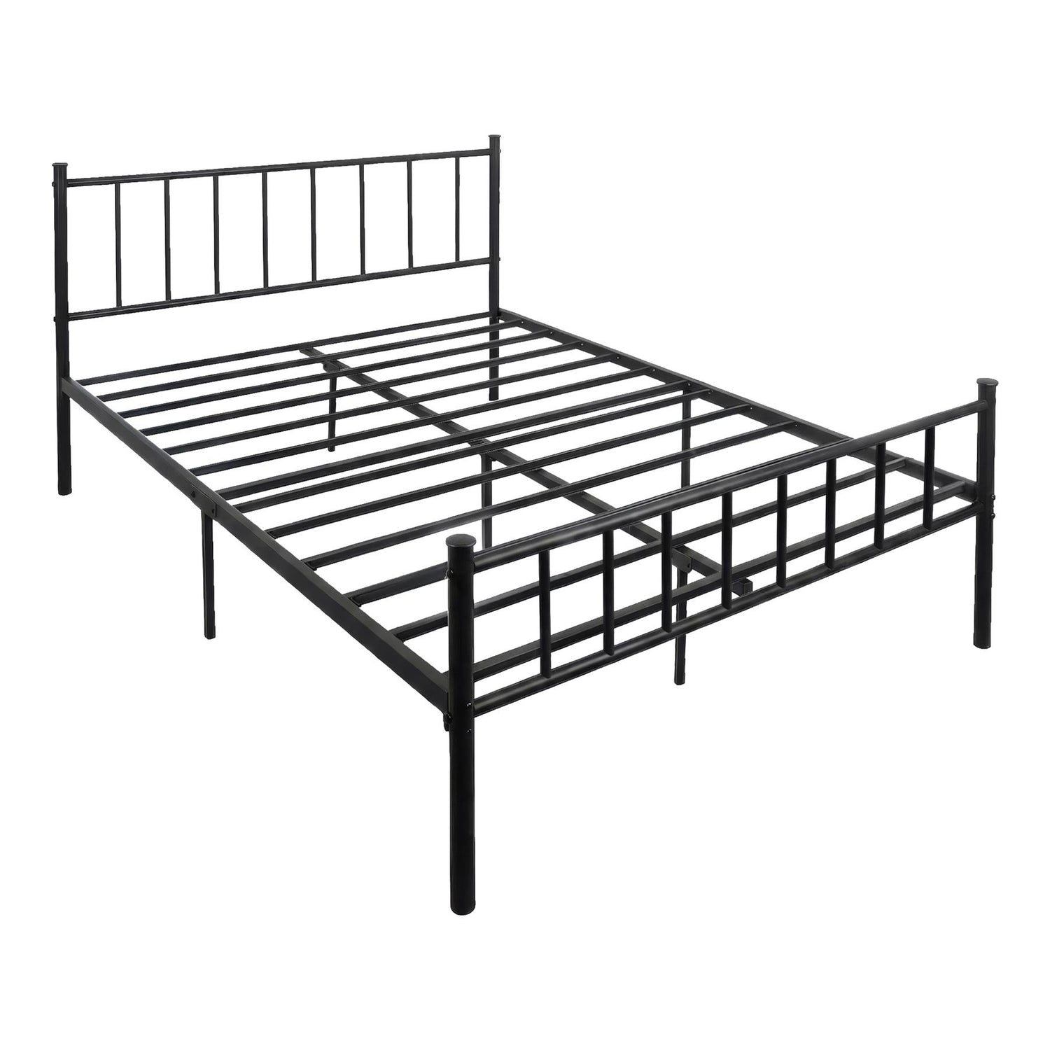 Double Metal Bed Frame - 4ft 6" - Black